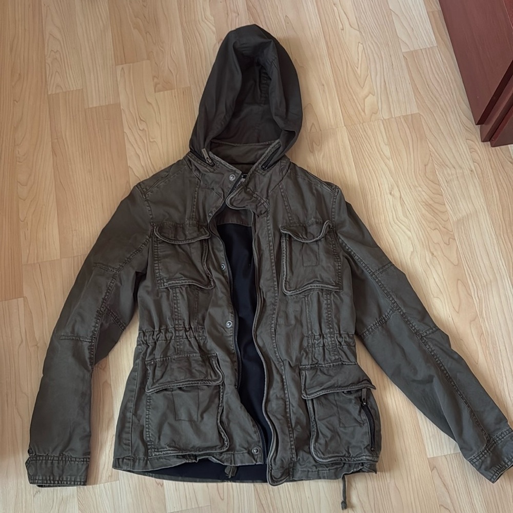 Olive green cargo jacket